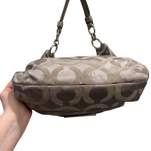 Coach Kristin Signature Op Art Sateen Hobo Shoulder Bag Y2K Aesthetic - Picture 5 of 16